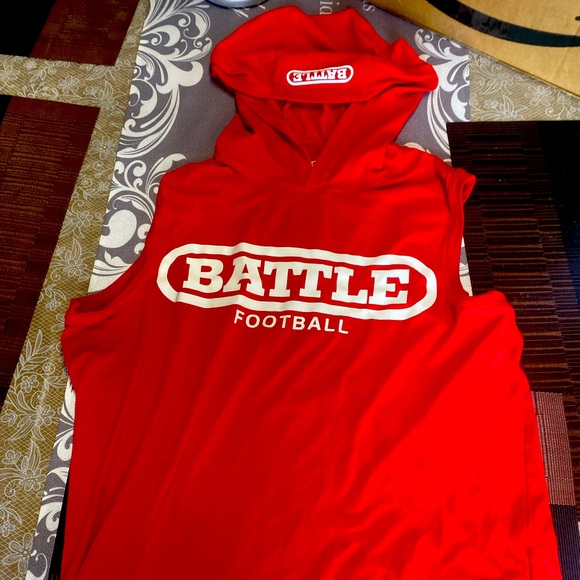 Battle | Shirts | Battle Football Sleeveless Hoodie | Poshmark